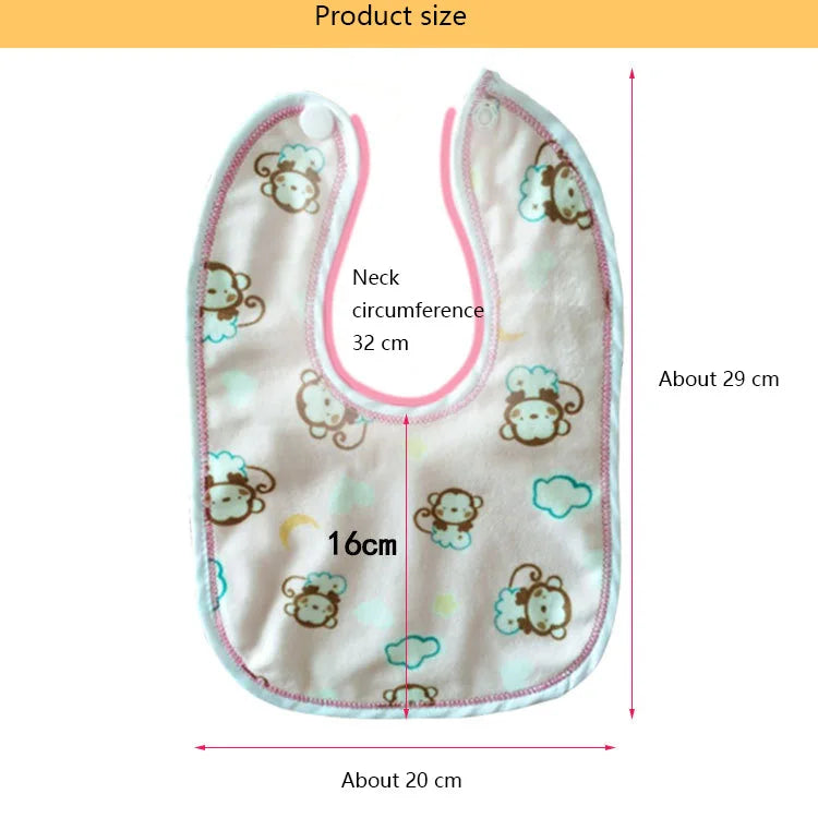 Cartoon Waterproof Baby Bib 1-3Y