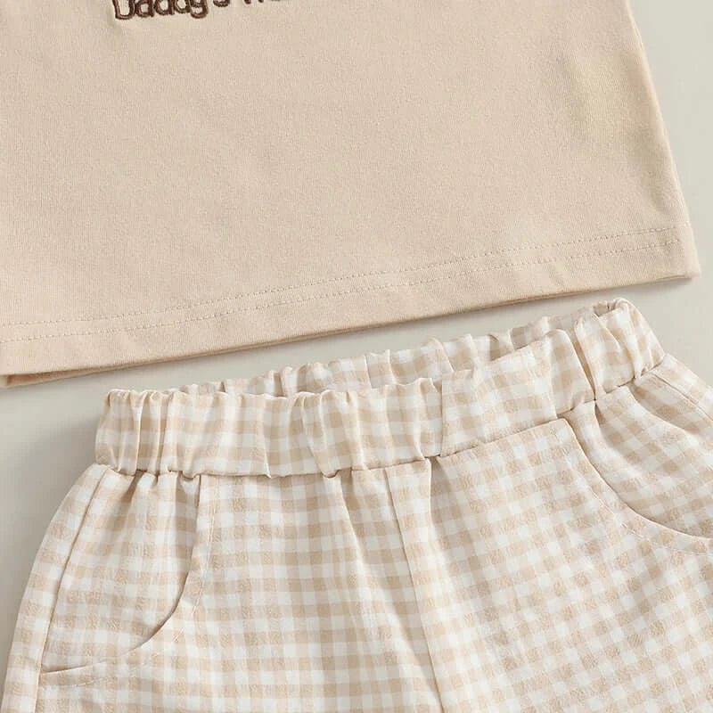 Toddler Boys Dog Embroidered Outfit