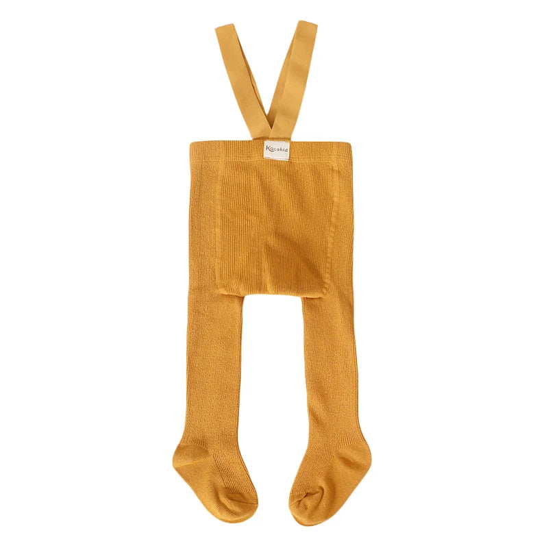 Infant Kids Suspender Pantyhose Spring Autumn Baby Girls Boys Tights Baby Girl Clothes High Waist Bandage Cross Straped Leggings