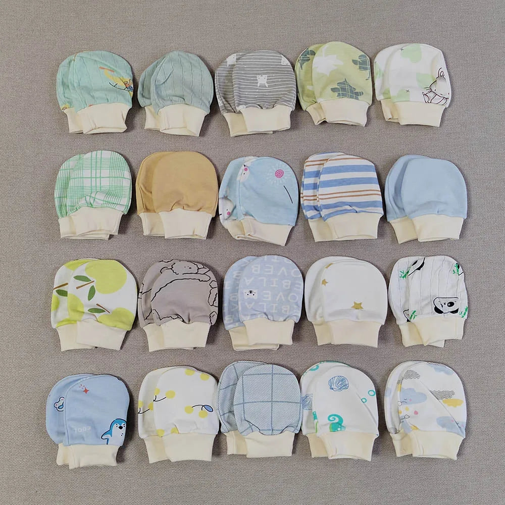 5 Pairs Baby Scratch Mittens Set