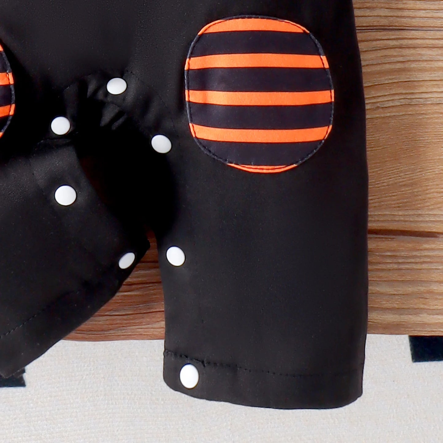 Autumn Boys And Babies Aged 0-1 Years Old, Comfortable Casual Round Neck Striped Halloween Doll Long-Sleeved Jumpsuit