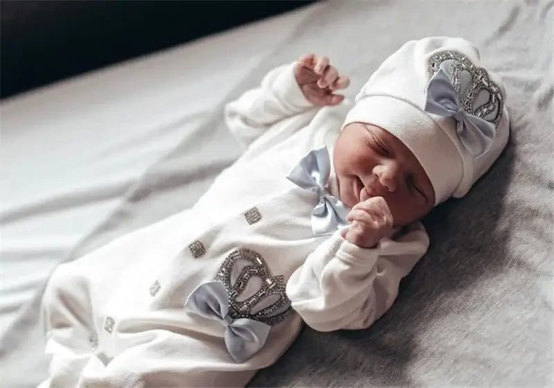 4pcs Butterfly Jewelry Baby Romper Set