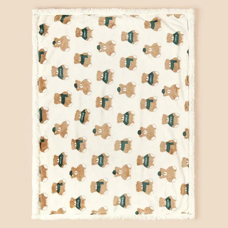Winter Baby Blanket Swaddle Wrap Flannel Lamb Fleece Warm Quilt for Newborn Bedding Soft Baby Stroller Blanket for Newborn Hot