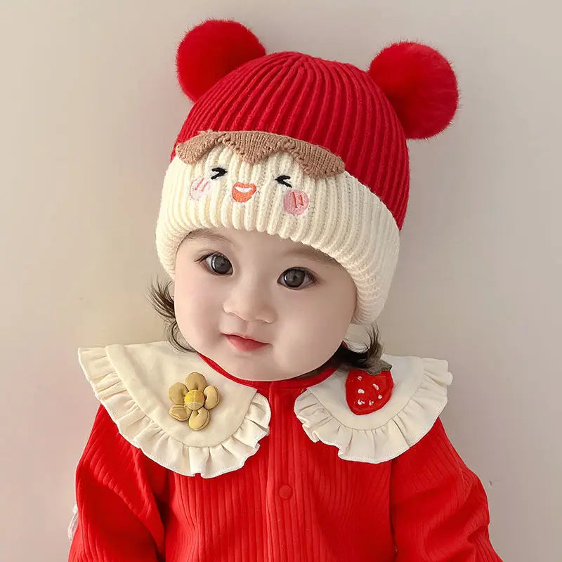 Cartoon Bear Ears Winter Baby Hat