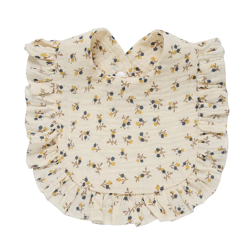 Cotton Muslin Baby Bibs & Burp Cloths