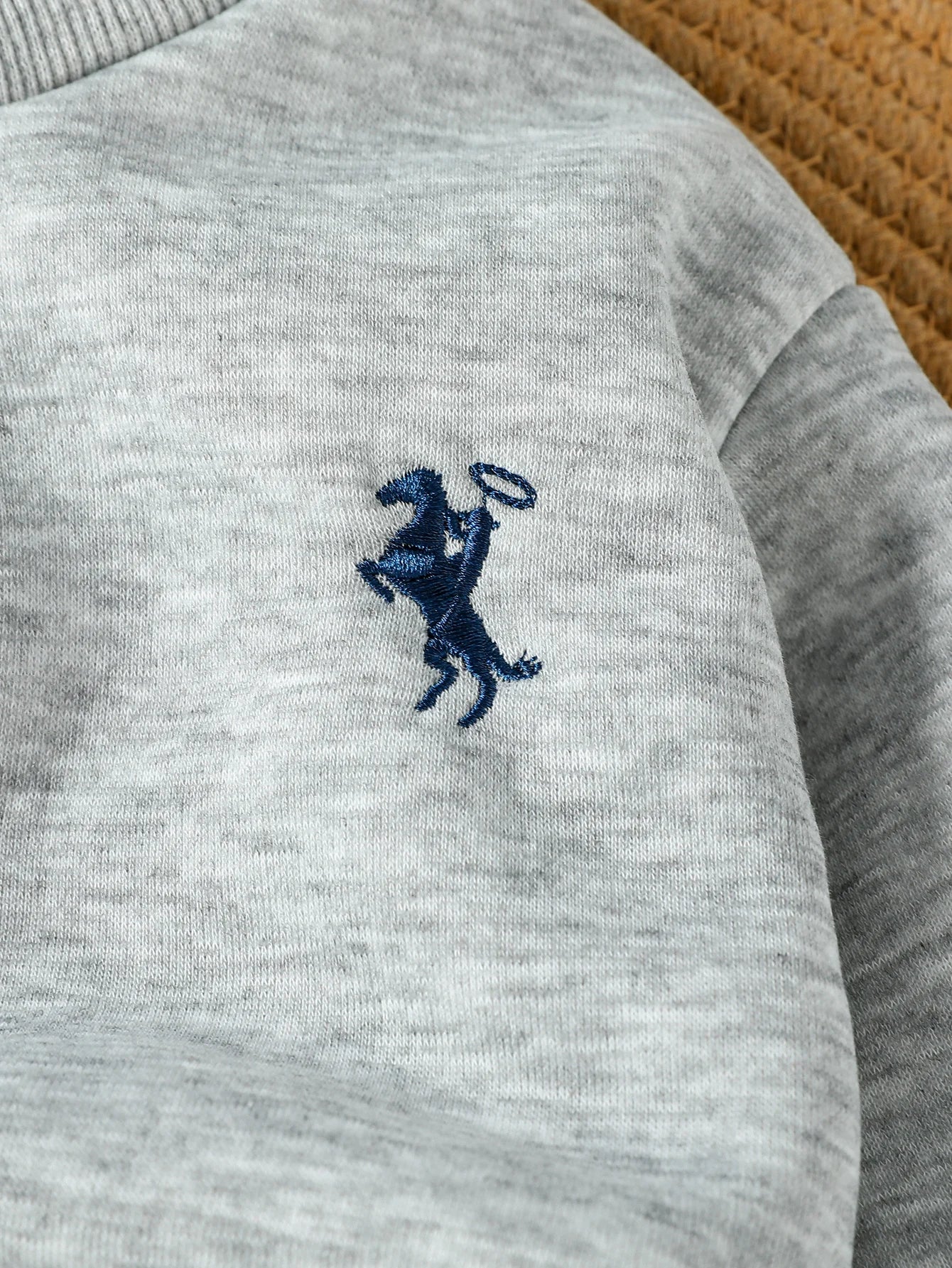 Embroidered Horse Hoodie Set