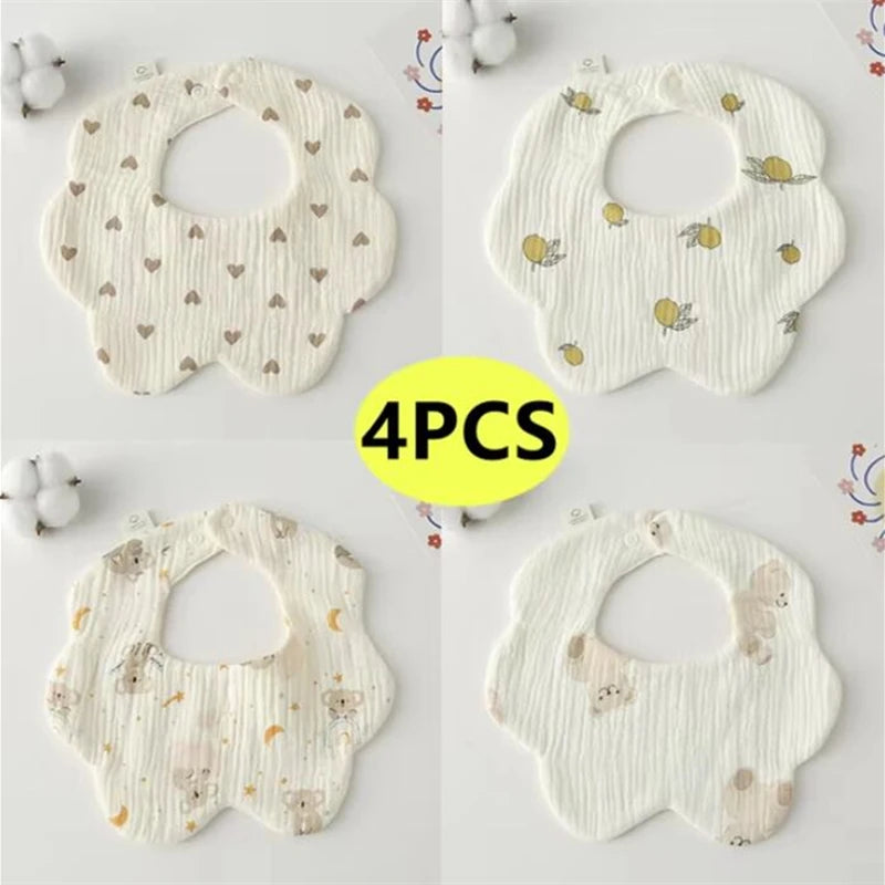 Newborn Baby Bibs & Burp Cloths Set