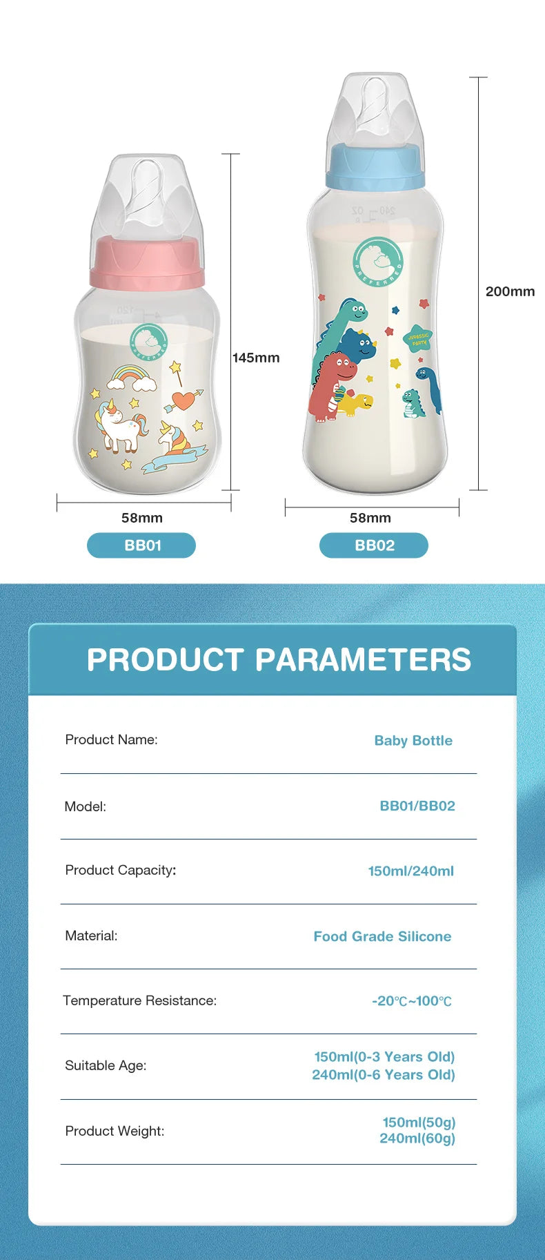 Dr.Isla 240ml Baby Bottle with Handle