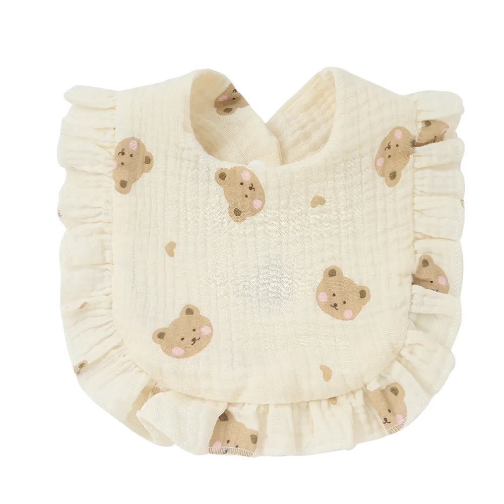 Cotton Muslin Baby Bibs & Burp Cloths