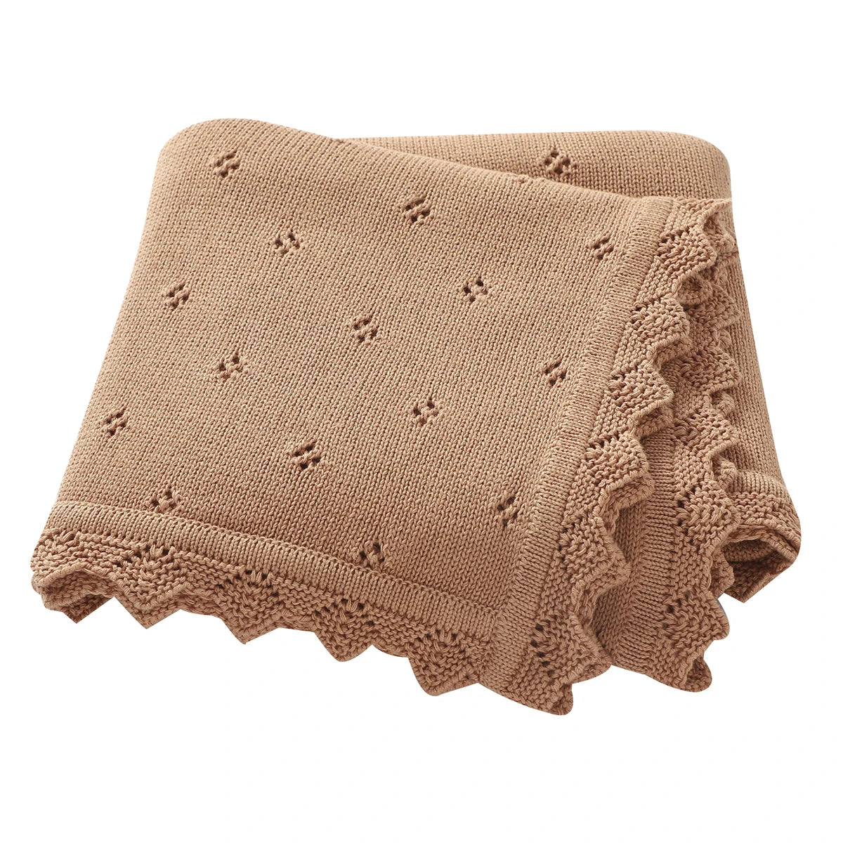Baby Blankets Newborn 90*70cm Ultra-Soft Cotton Knitted Swaddle Wrap Blanket for Infant Toddler Boys Girls Throw Receiving Quilt