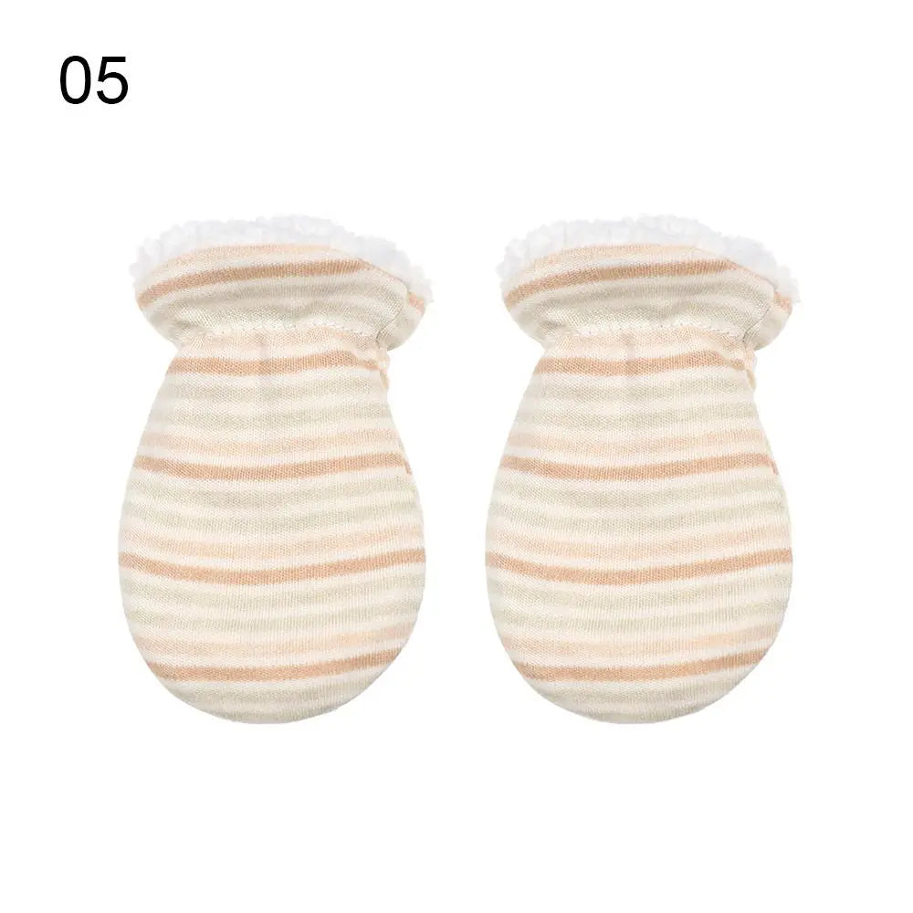 Boys Girls Cute Full Finger Fleece Gloves Toddler Infant Mittens Baby Anti-Grab Mittens Newborn Gloves