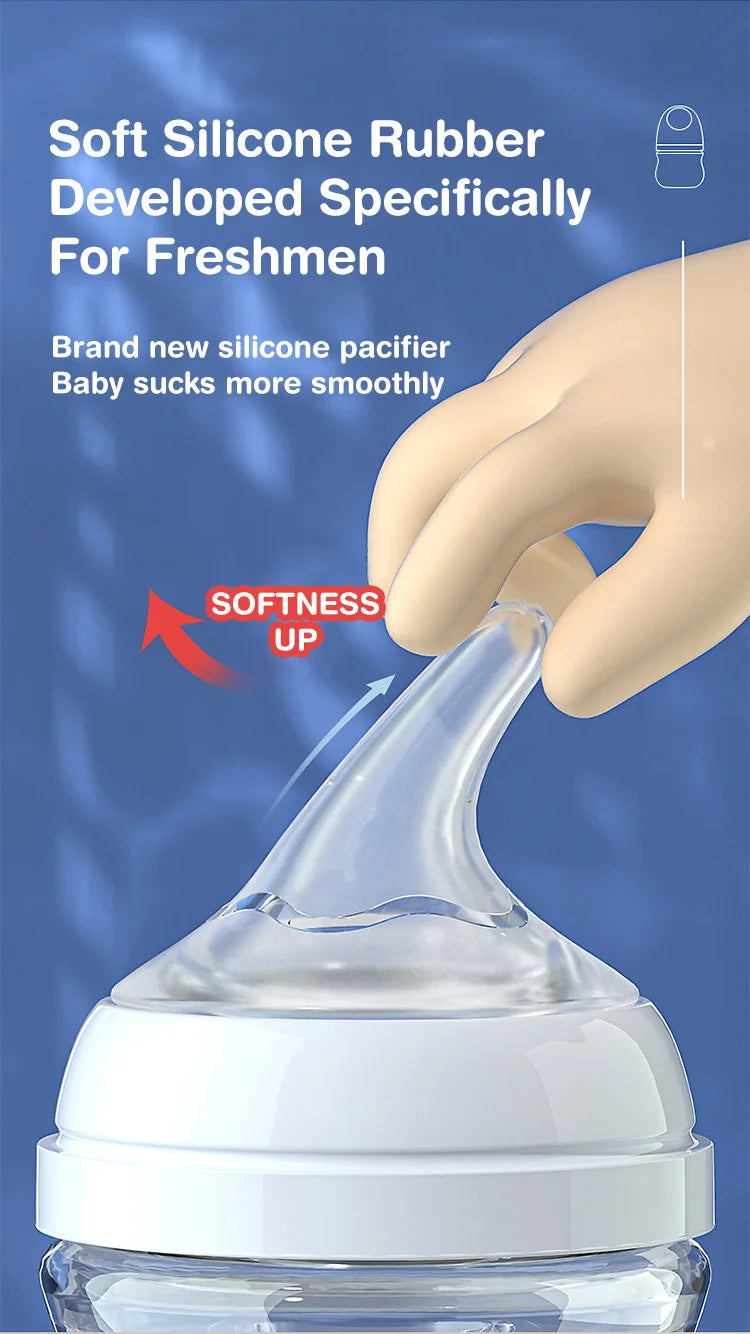 Anti-Choke Glass Baby Bottle 160ml