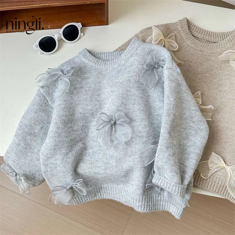 Gauze Bow Pullover