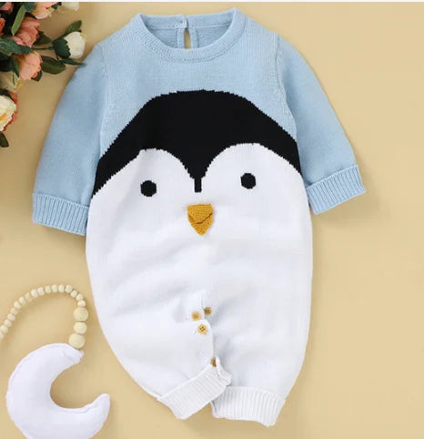 0-24M Newborn Baby Romper Shoes Gloves Set Knit Girl Boy Jumpsuit Boot Mitten Solid Toddler Infant Long Sleeve Knit Clothing