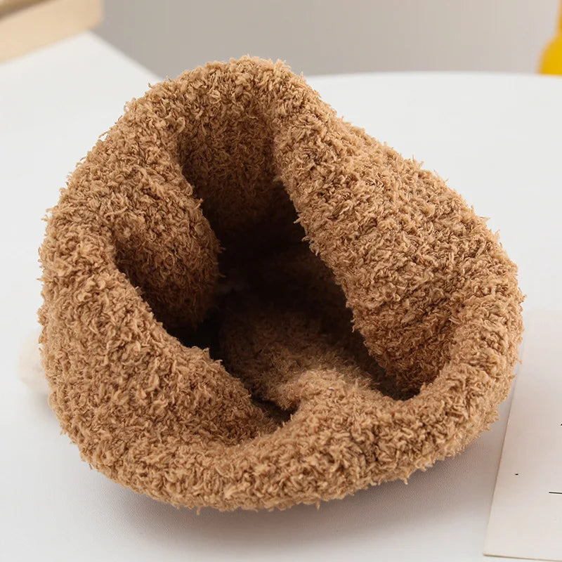 Windproof Baby Bear Earflap Beanie