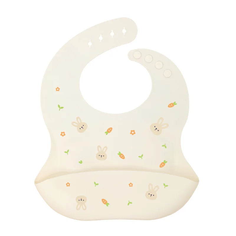 Silicone Bibs For Newborn Baby Feeding Tableware Waterproof Baby Bibs For Toddler Feedings Bibs Burp Cloths Bandana Baby Stuff
