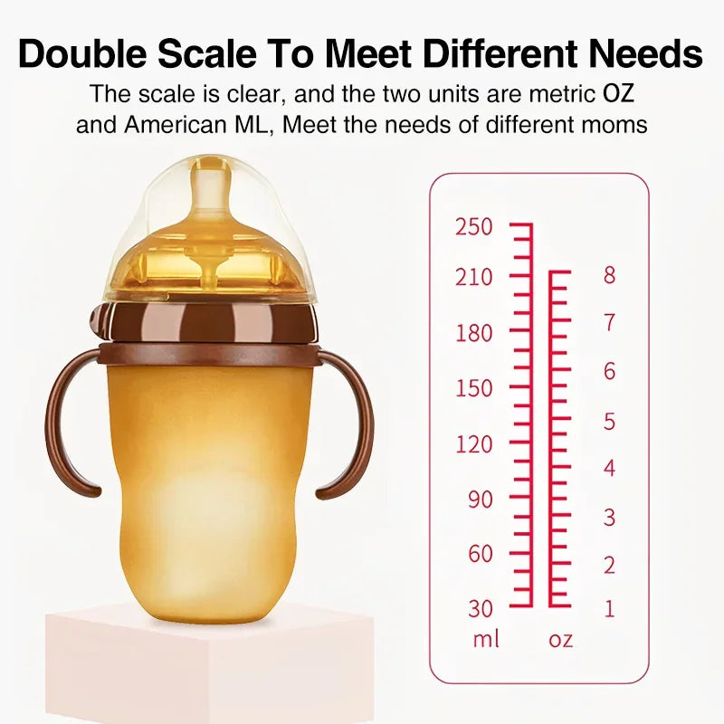 Portable Silicone Baby Bottle 250ml