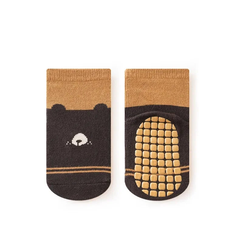 Spring Autumn Sock Baby Boys Girls Anti-Slip Floor Socks Infant Kids Trampoline Shoes Children School Sports Mid Calf Long Socks