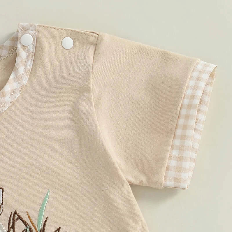 Toddler Boys Dog Embroidered Outfit