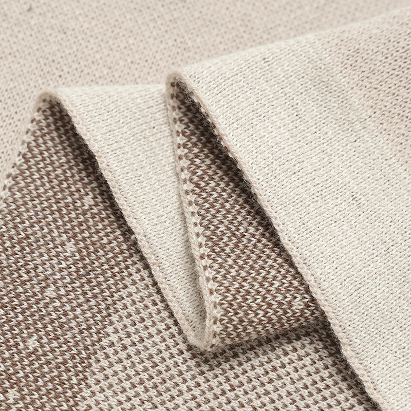 Knitted Cotton Baby Swaddle Blanket 90x70cm