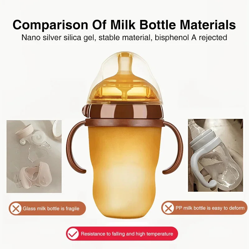 Portable Silicone Baby Bottle 250ml