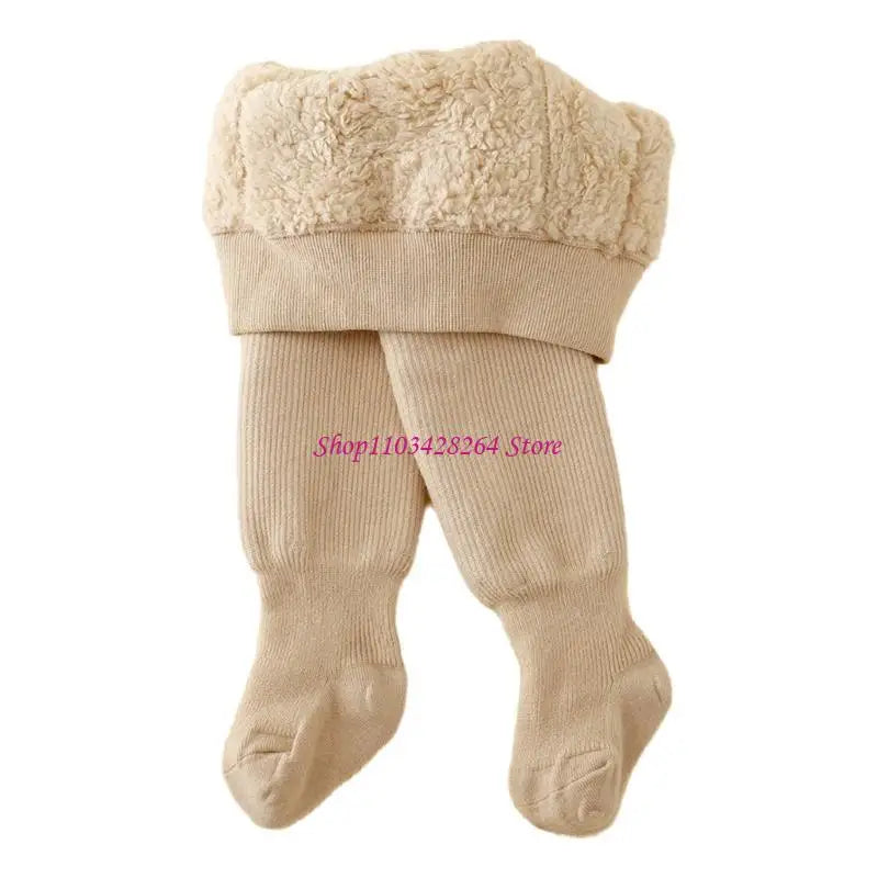 Cozy Fleece Lined Tights Infant Heating Leggings Winter Essential for Kids Warm