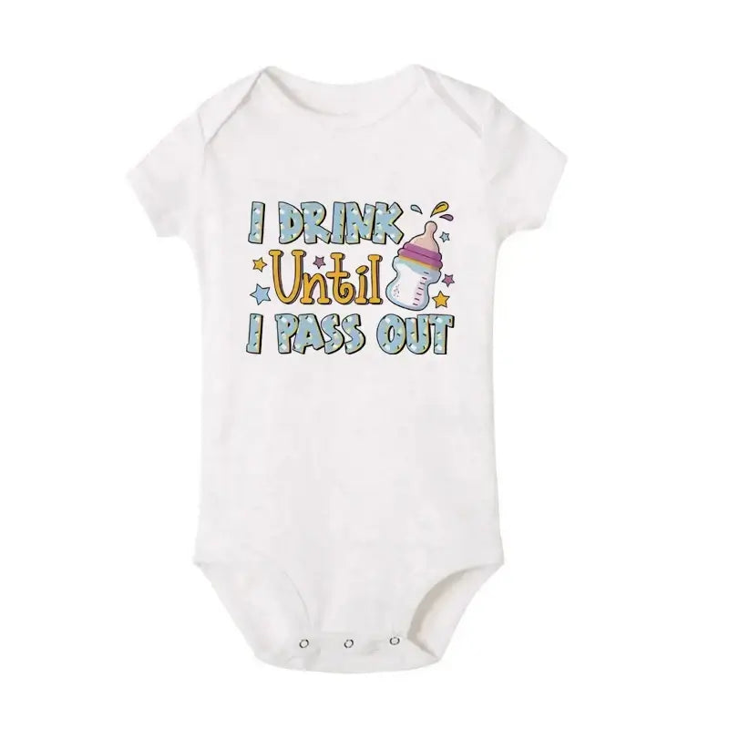 Baby Milk Bottle Printed Bodysuit
