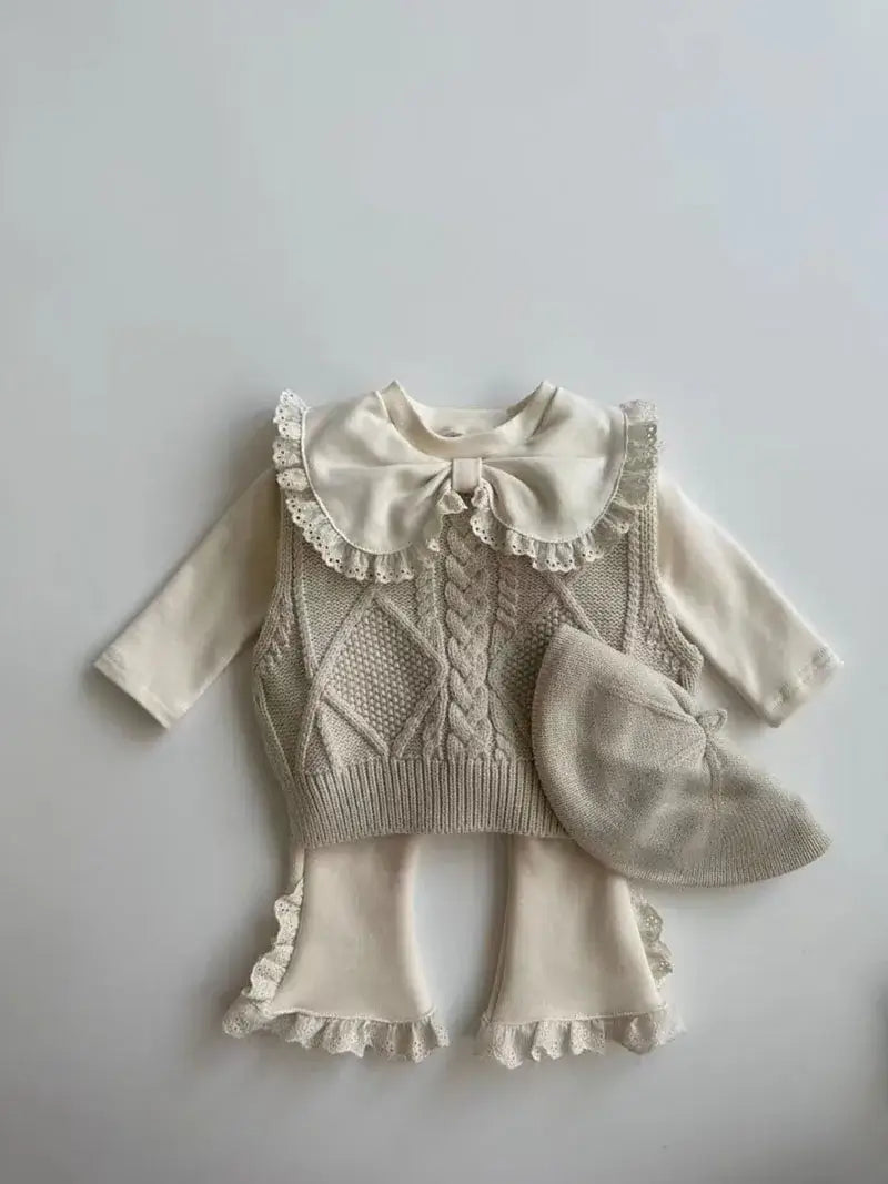 Korean Baby Girl Lace Shirt