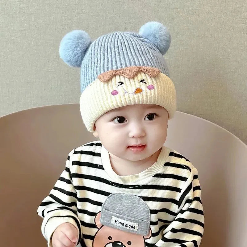 Cartoon Bear Ears Winter Baby Hat