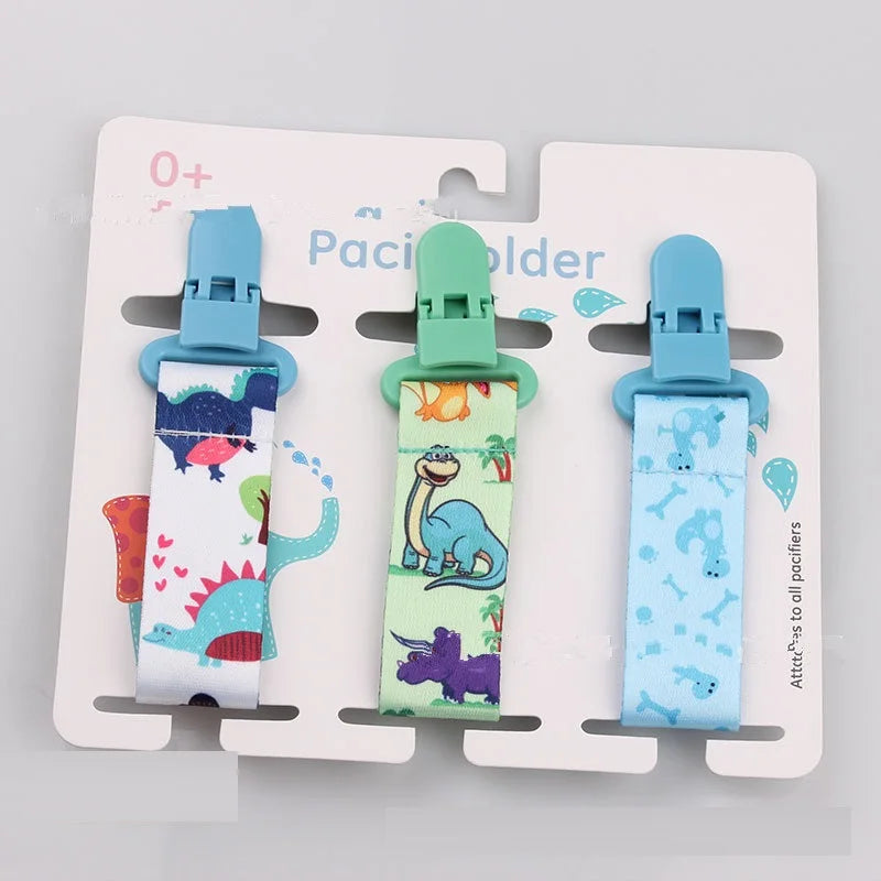3 Pcs Baby Pacifier Clips Set