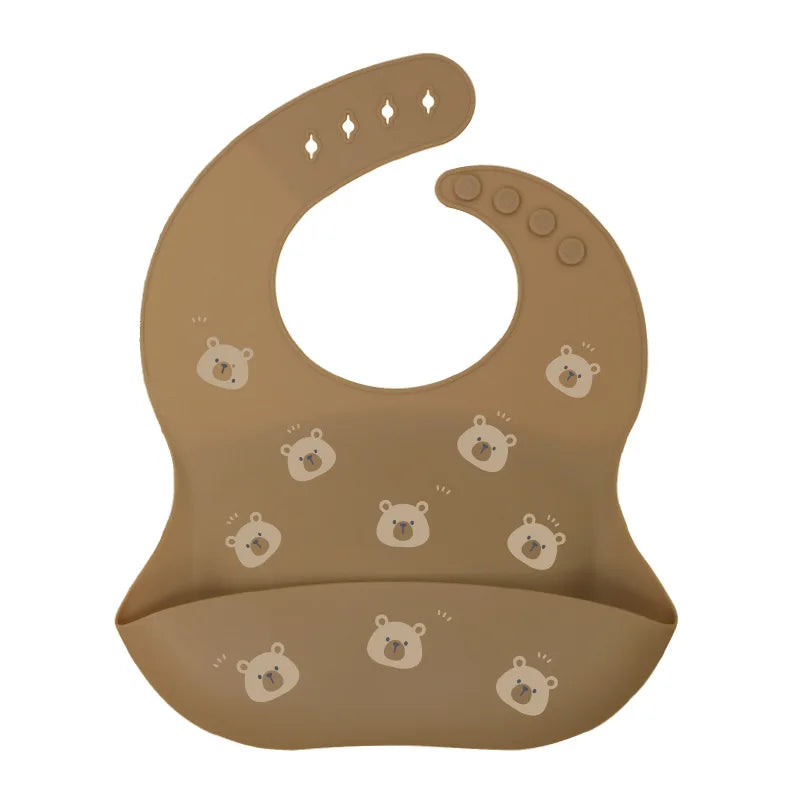Silicone Bibs For Newborn Baby Feeding Tableware Waterproof Baby Bibs For Toddler Feedings Bibs Burp Cloths Bandana Baby Stuff