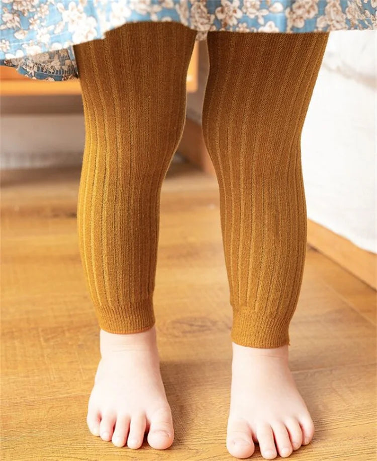 Soft Cotton Knitted Leggings for Kids