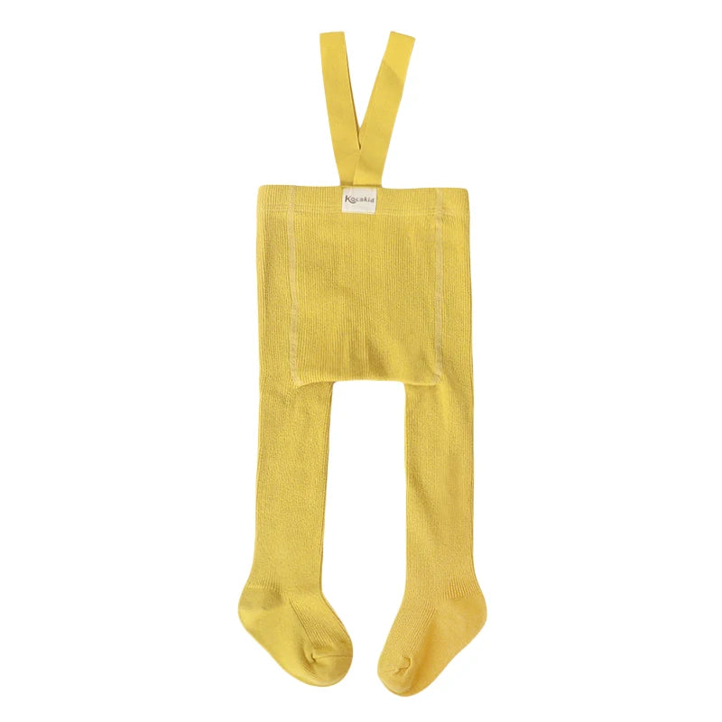 Infant Kids Suspender Pantyhose Spring Autumn Baby Girls Boys Tights Baby Girl Clothes High Waist Bandage Cross Straped Leggings