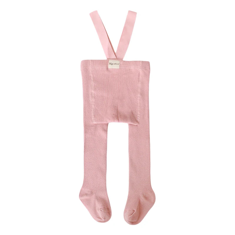 Infant Kids Suspender Pantyhose Spring Autumn Baby Girls Boys Tights Baby Girl Clothes High Waist Bandage Cross Straped Leggings