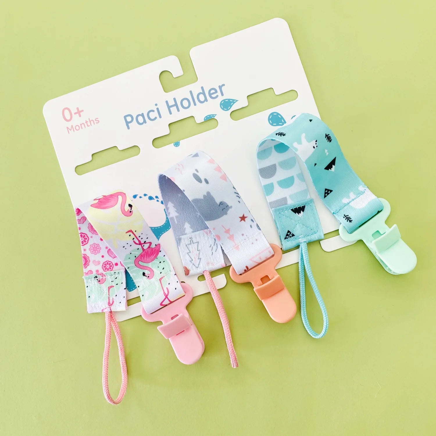 3 Pcs Baby Pacifier Clips Set
